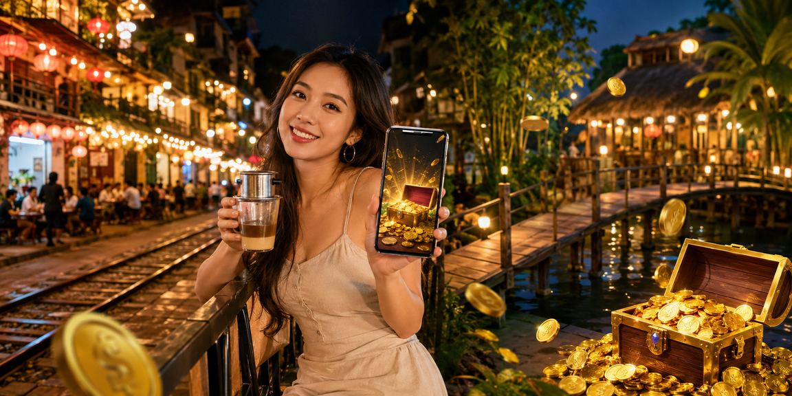 Người chơi đăng nhập tài khoản cá cược tại quán cà phê Hà Nội