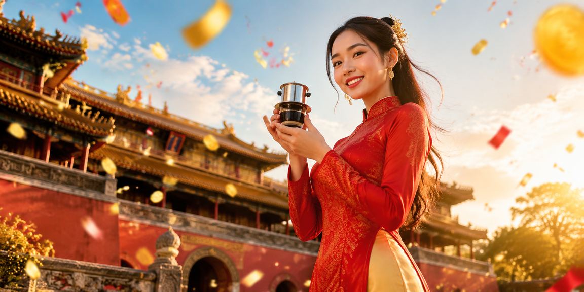 Người dùng Huế kiểm tra thông tin thanh toán 6d2 trên điện thoại tại quán cà phê